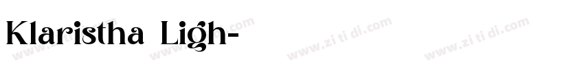 Klaristha Ligh字体转换